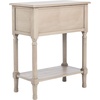 image:imageSAFAVIEH Furniture  Primrose 3Drawer Console Table  Distressed White  Solid Wood  Farmhouse Classic Design  Ideal for Entryway Living Room Hallway 235 W x 13 D x 295 H CNS5707AGreige