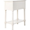image:imageSAFAVIEH Furniture  Primrose 3Drawer Console Table  Distressed White  Solid Wood  Farmhouse Classic Design  Ideal for Entryway Living Room Hallway 235 W x 13 D x 295 H CNS5707ADistressed White