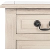 image:imageSAFAVIEH Furniture  Primrose 3Drawer Console Table  Distressed White  Solid Wood  Farmhouse Classic Design  Ideal for Entryway Living Room Hallway 235 W x 13 D x 295 H CNS5707AGreige