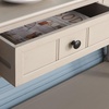 image:imageSAFAVIEH Furniture  Samantha 2Drawer Console Table  Vintage Grey  Solid Wood  Classic Storage Design  Ideal for Entryway Living Room Hallway 358W x 138D x 295H AMH5710AVintage Grey