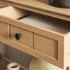 image:imageSAFAVIEH Furniture  Samantha 2Drawer Console Table  Vintage Grey  Solid Wood  Classic Storage Design  Ideal for Entryway Living Room Hallway 358W x 138D x 295H AMH5710ACamel