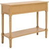 image:imageSAFAVIEH Furniture  Samantha 2Drawer Console Table  Vintage Grey  Solid Wood  Classic Storage Design  Ideal for Entryway Living Room Hallway 358W x 138D x 295H AMH5710ACamel