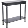 image:imageSAFAVIEH Furniture  Tinsley Rectangle Console Table  Brown  Solid Wood  Farmhouse TurnedLeg Design  Ideal for Entryway Living Room Hallway 28W x 1175D x 28H CNS5724CBlack