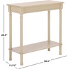 image:imageSAFAVIEH Furniture  Tinsley Rectangle Console Table  Brown  Solid Wood  Farmhouse TurnedLeg Design  Ideal for Entryway Living Room Hallway 28W x 1175D x 28H CNS5724CSand