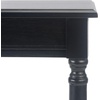 image:imageSAFAVIEH Furniture  Tinsley Rectangle Console Table  Brown  Solid Wood  Farmhouse TurnedLeg Design  Ideal for Entryway Living Room Hallway 28W x 1175D x 28H CNS5724CBlack