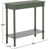 image:imageSAFAVIEH Furniture  Tinsley Rectangle Console Table  Brown  Solid Wood  Farmhouse TurnedLeg Design  Ideal for Entryway Living Room Hallway 28W x 1175D x 28H CNS5724CDusty Green