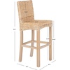 image:imageSAFAVIEH Furniture  Tobie Rattan Bar Stool  2953 Seat Height  Natural amp Golden Brown  Mango Wood  Coastal RattanSeat Design  Ideal for Kitchen Dining Room  Fully Assembled BST6500ANatural White Wash
