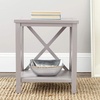 image:imageSafavieh American Homes Collection Candence Barley Cross Back End TableChocolate