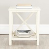 image:imageSafavieh American Homes Collection Candence Barley Cross Back End TableChocolate