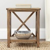 image:imageSafavieh American Homes Collection Candence Barley Cross Back End TableChocolate