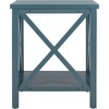 image:imageSafavieh American Homes Collection Candence Barley Cross Back End TableTeal