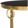 image:imageSafavieh Home Collection Elisha Black and Gold Leaf Round Coffee Table