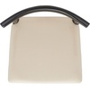 image:imageSafavieh Home Collection Lionel Retro WalnutDark Grey Cushion 30inch Bar StoolBlackCreme