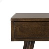 image:imageSafavieh Home Levinson MidCentury Modern Brown and Gold Cap 2drawer Coffee TableBrown