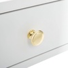 image:imageSafavieh Home Levinson MidCentury Modern Brown and Gold Cap 2drawer Coffee TableWhite  Gold