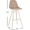 image:imageSafavieh Mathison Bar Stool TaupeCopperBrown  Copper