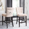 image:imageSafavieh Taylor Bar Stool Light GreyEspressoBeige  Espresso