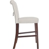 image:imageSafavieh Taylor Bar Stool Light GreyEspressoLight Grey  Espresso
