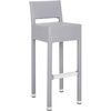image:imageSAFAVIEH FOX5212A Collection Landry Black IndoorOutdoor Bar StoolGrey