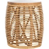 image:imageSAFAVIEH Furniture  Maui Rattan Drum Stool Table  Honey BrownWash amp Teak Brown  Rattan  Coastal Woven Design  Fully Assembled  Ideal for Living Room Bedroom Patio  Fully Assembled STL6500BNatural
