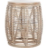 image:imageSAFAVIEH Furniture  Maui Rattan Drum Stool Table  Honey BrownWash amp Teak Brown  Rattan  Coastal Woven Design  Fully Assembled  Ideal for Living Room Bedroom Patio  Fully Assembled STL6500BWhite Washed