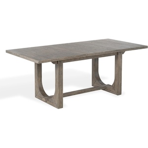 image:imageSAFAVIEH Couture Collection  Doriella Walnut Extendable Wood Dining Table Expandable Rectangular Dining Table SFV4275AWalnut