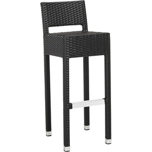 image:imageSAFAVIEH FOX5212A Collection Landry Black IndoorOutdoor Bar StoolBlack