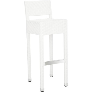 image:imageSAFAVIEH FOX5212A Collection Landry Black IndoorOutdoor Bar StoolWhite
