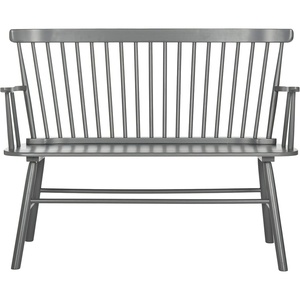 image:imageSAFAVIEH Furniture  Addison Loveseat  Grey  Solid Wood  Coastal Slatted Design  Ideal for Living Room Sunroom Bedroom 18 Seat Height AMH8513CGrey