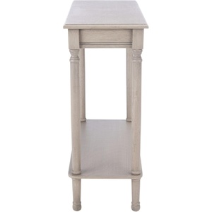 image:imageSAFAVIEH Furniture  Tinsley Rectangle Console Table  Brown  Solid Wood  Farmhouse TurnedLeg Design  Ideal for Entryway Living Room Hallway 28W x 1175D x 28H CNS5724CGreige