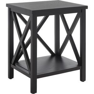 image:imageSafavieh American Homes Collection Candence Barley Cross Back End TableBlack