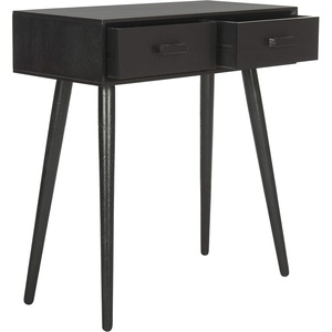 image:imageSafavieh Home Dean MidCentury Modern Black 2drawer ConsoleBlack