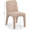 image:imageSAFAVIEH Couture Collection Maricelle Tan Boucle Dining Chair Set of 2 Fully AssembledLight Brown