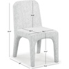 image:imageSAFAVIEH Couture Collection Maricelle Tan Boucle Dining Chair Set of 2 Fully AssembledWhiteBlack