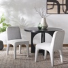 image:imageSAFAVIEH Couture Collection Maricelle Tan Boucle Dining Chair Set of 2 Fully AssembledWhiteBlack