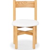 image:imageSAFAVIEH Couture Collection Tayla BlackBlack Leather Dining Chair Fully AssembledNaturalWhite
