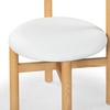 image:imageSAFAVIEH Couture Collection Tayla BlackBlack Leather Dining Chair Fully AssembledNaturalWhite