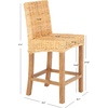 image:imageSAFAVIEH Furniture  Tobie Rattan Counter Stool  2362 Seat Height  Grey WhiteWash  Wood  Coastal RattanSeat Design  Ideal for Kitchen Bar Area Dining Room  Fully Assembled BST6501BNatural  Natural