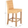 image:imageSAFAVIEH Furniture  Tobie Rattan Counter Stool  2362 Seat Height  Grey WhiteWash  Wood  Coastal RattanSeat Design  Ideal for Kitchen Bar Area Dining Room  Fully Assembled BST6501BNatural  Natural