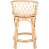 image:imageSAFAVIEH Furniture  Yuta Rattan Swivel Counter Stool  2382 Seat Height  White amp Natural  Mango Wood  Coastal Rattan Design  Ideal for Kitchen Bar Area  Fully Assembled BST6504AWhiteNatural