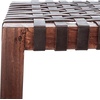 image:imageSAFAVIEH Home Capri Brown Wood and Leather 27inch Counter StoolBrown  Brown