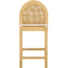 image:imageSAFAVIEH Home Collection  Tojo Cane Rounded Back Counter Stool Natural Wood with White Cushion Fully Assembled BST6507ANaturalWhite