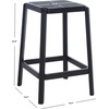 image:imageSAFAVIEH Home Collection Silus Black Backless Cane Solid Wood 25inch Counter Stool Fully AssembledBlack