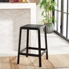 image:imageSAFAVIEH Home Collection Silus Black Backless Cane Solid Wood 25inch Counter Stool Fully AssembledBlack