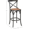 image:imageSafavieh American Homes Collection Franklin Ivory 307inch Bar Stoolbrown