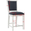 image:imageSafavieh Buchanan Counter Stool BeigeNavy  Cream