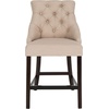 image:imageSafavieh Eleni Counter Stool BeigeEspressoBeige  Espresso
