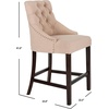 image:imageSafavieh Eleni Counter Stool BeigeEspressoBeige  Espresso