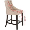 image:imageSafavieh Eleni Counter Stool BeigeEspressoBeige  Espresso