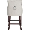 image:imageSafavieh Eleni Counter Stool BeigeEspressoGrey  Espresso